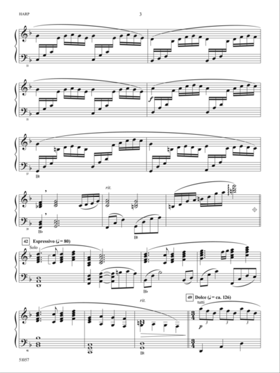 Alis Volat Propriis: Harp String Orchestra scores gallery preview page 3