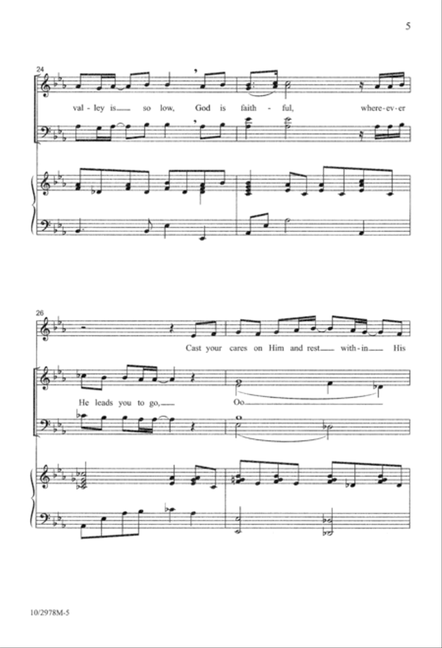 God Is Faithful 4-Part scores gallery preview page 6