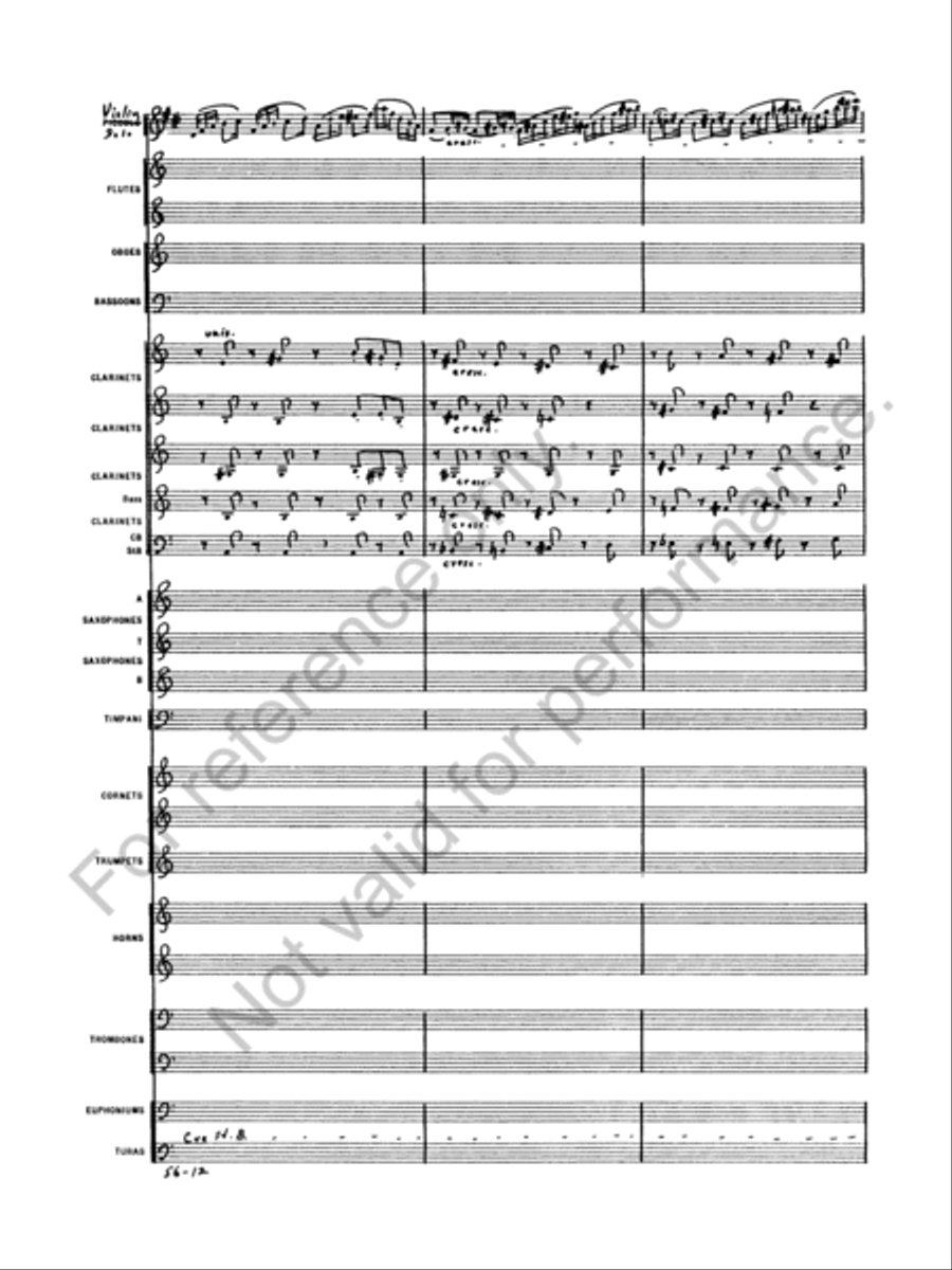 Concerto for Violin by Peter Ilyich Tchaikovsky Concert Band - Sheet Music page 14