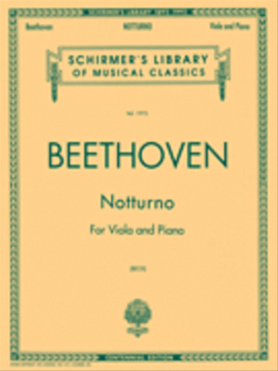 Notturno For Viola And Piano Centennial Edition Piano Accompaniment scores gallery preview page 1