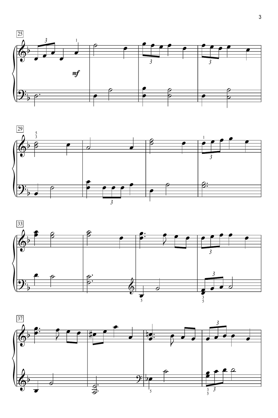 Across The Stars (from Star Wars: Attack of the Clones) Easy Piano scores gallery preview page 3
