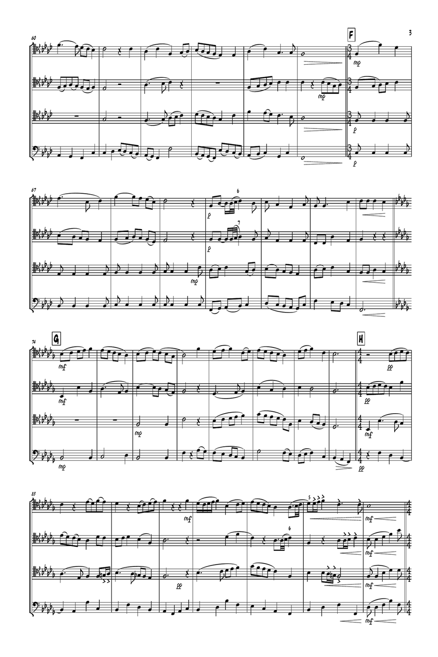 Green Growth the Holly Brass Quartet scores gallery preview page 4