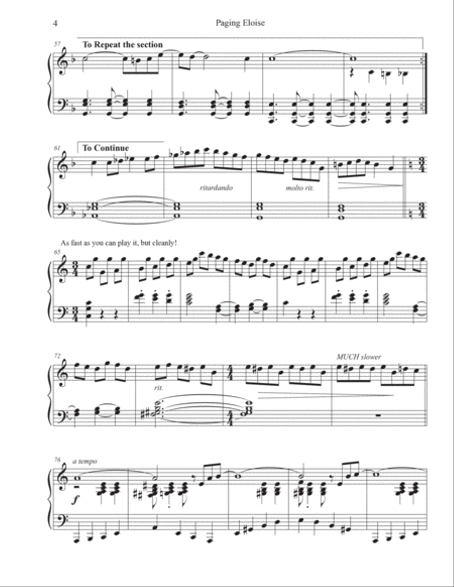 Paging Eloise Piano Method scores gallery preview page 4
