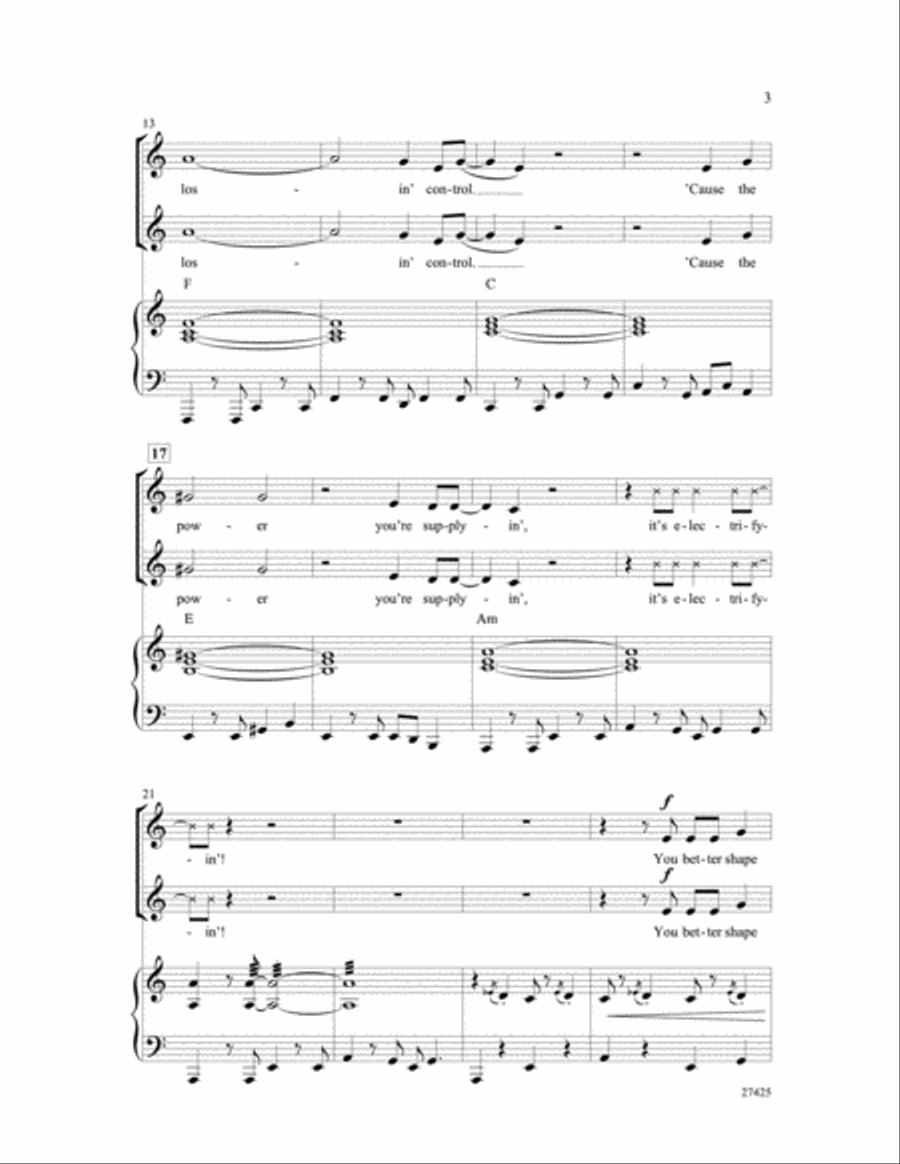 You're the One That I Want (from Grease) SSA scores gallery preview page 3