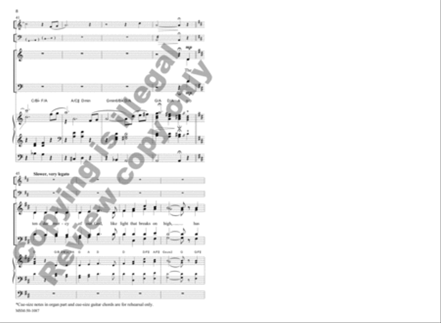 Canticle of Zechariah 4-Part scores gallery preview page 8