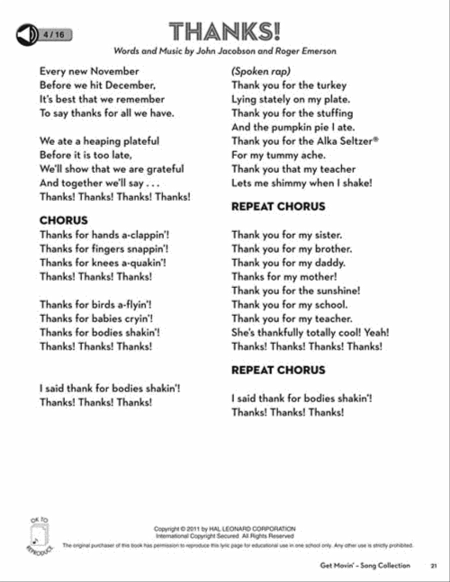 Get Movin' CD scores gallery preview page 4