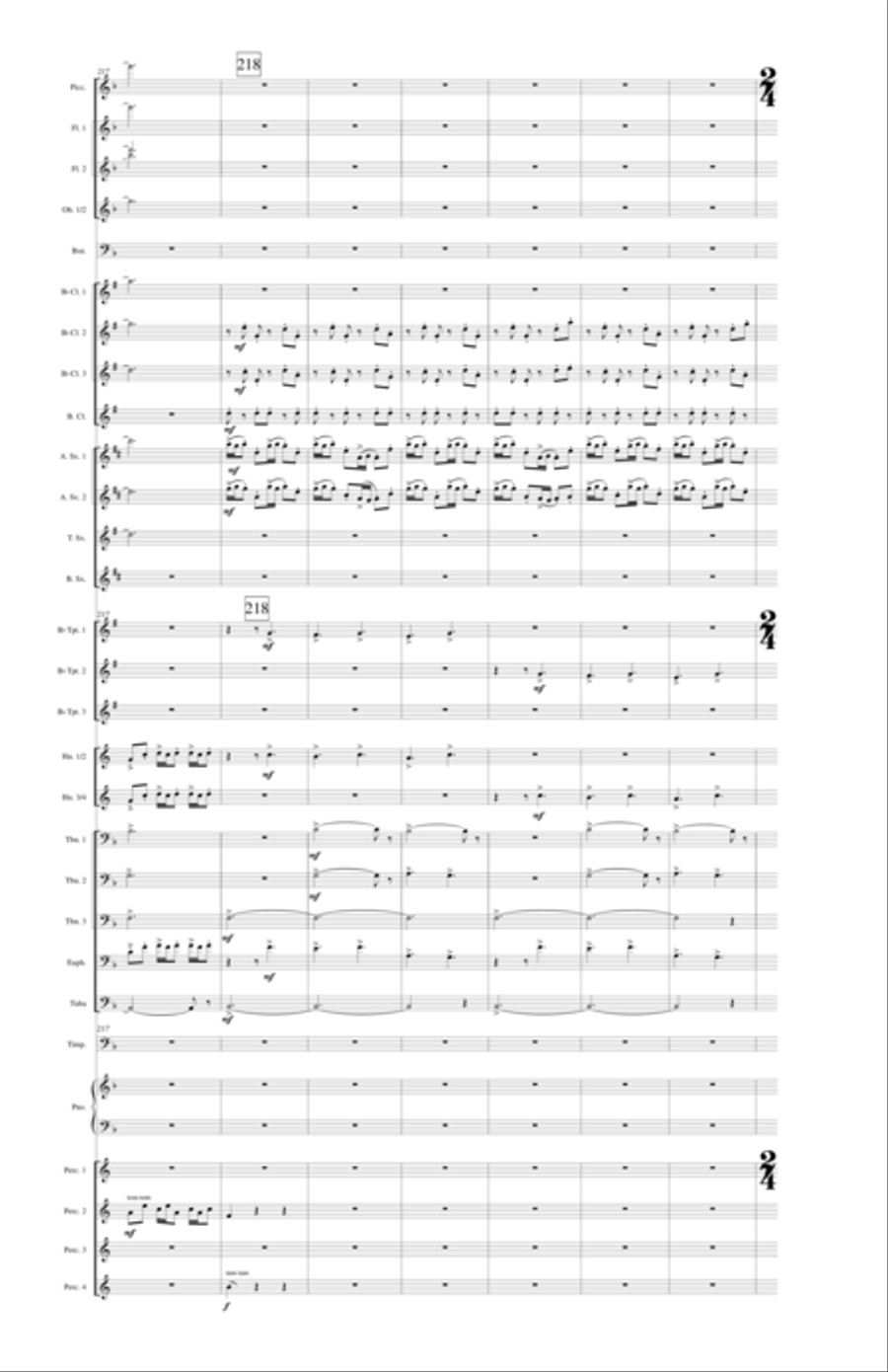 With Voice of Triumph Raised Concert Band scores gallery preview page 35