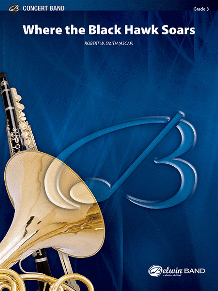 Where the Black Hawk Soars Concert Band scores gallery preview page 1