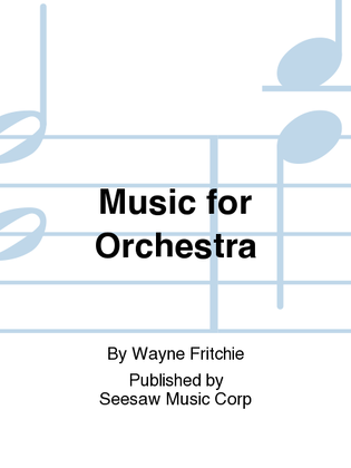 Book cover for Music for Orchestra