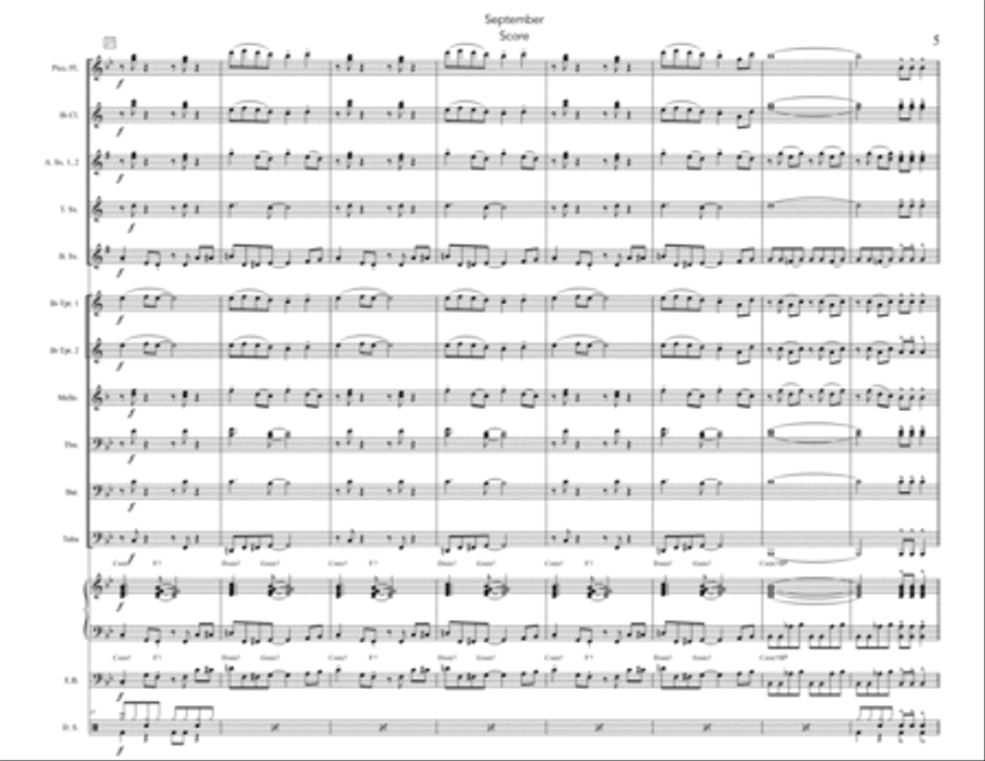 September Marching Band scores gallery preview page 5