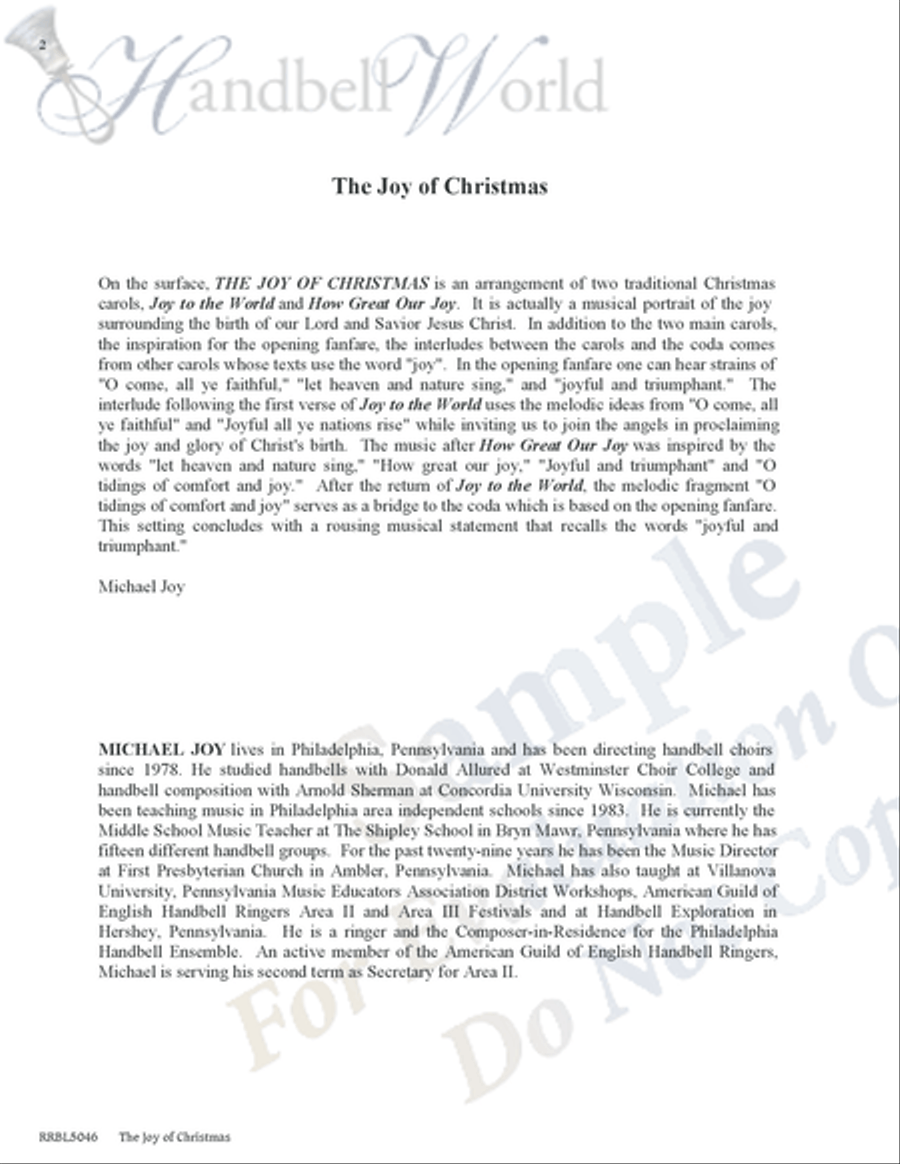 Joy of Christmas 5-Octaves scores gallery preview page 2