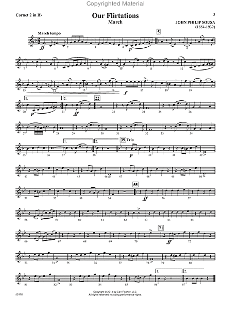 John Philip Sousa March Collection Concert Band scores gallery preview page 2