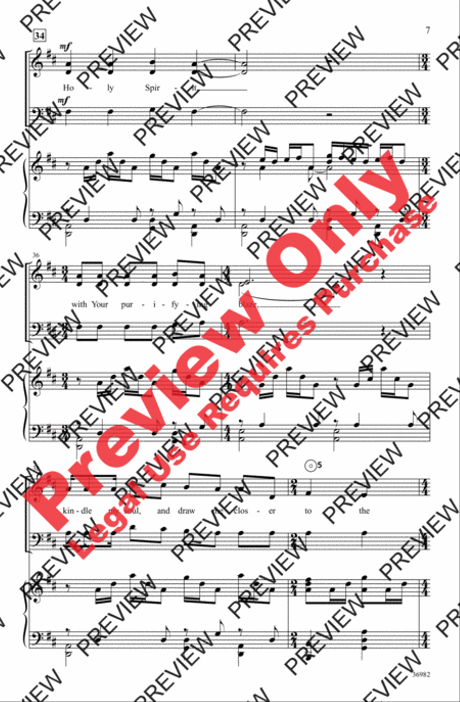 The Flame 3-Part scores gallery preview page 7