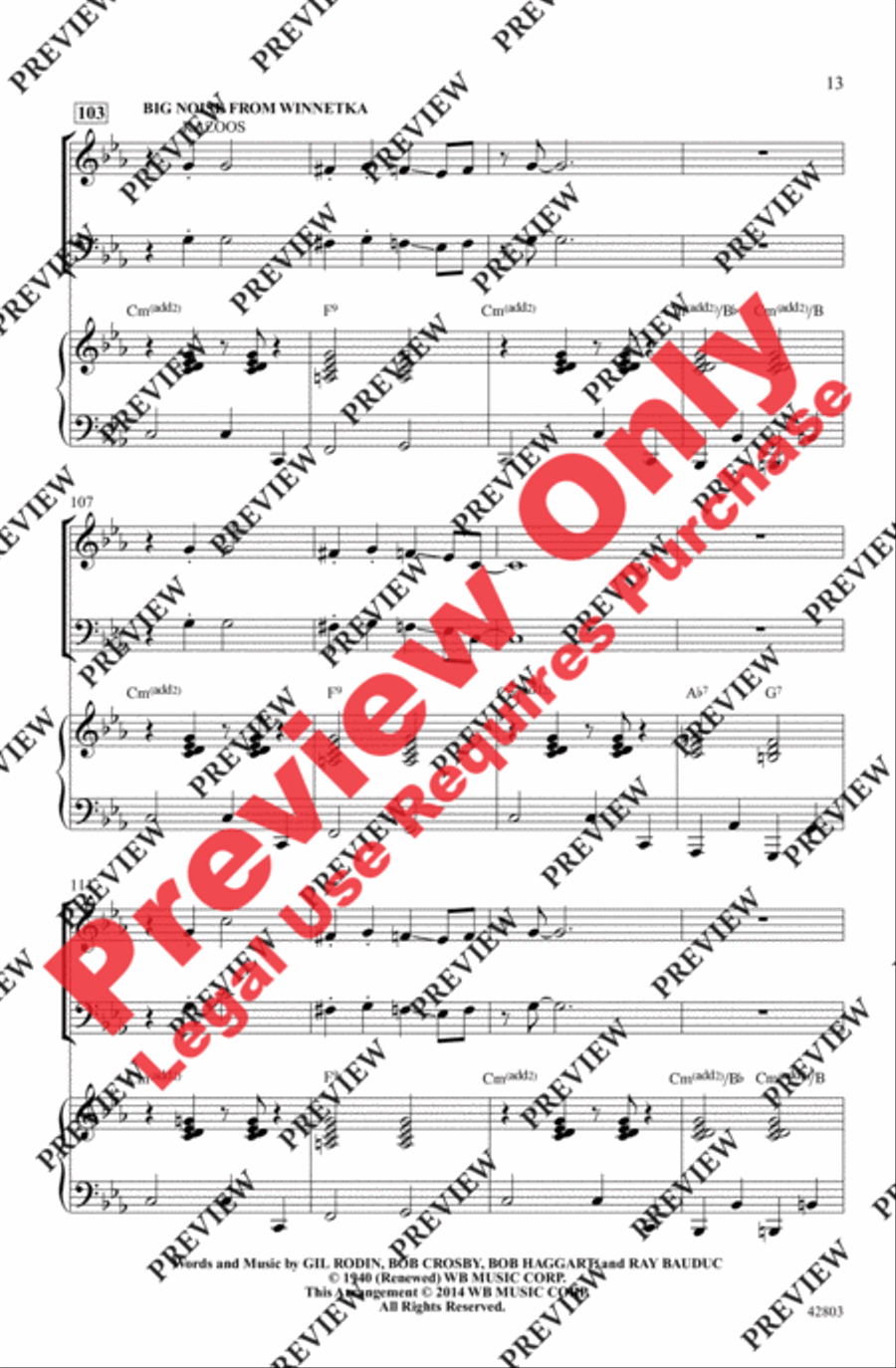Swing's the Thing! 3-Part scores gallery preview page 12