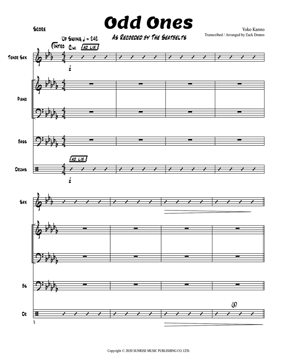 Odd Ones Jazz Ensemble scores gallery preview page 2
