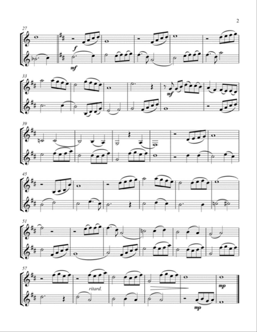 Beauty And The Beast Clarinet Duet scores gallery preview page 3