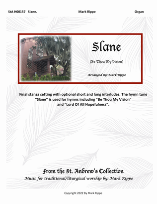 Book cover for Slane (Be Thou My Vision) StA H00157