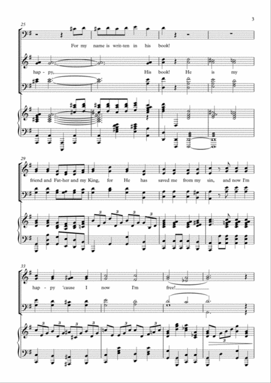 I'm Happy 4-Part scores gallery preview page 3