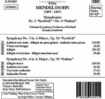 Symphonies Nos. 3 & 4 image number null