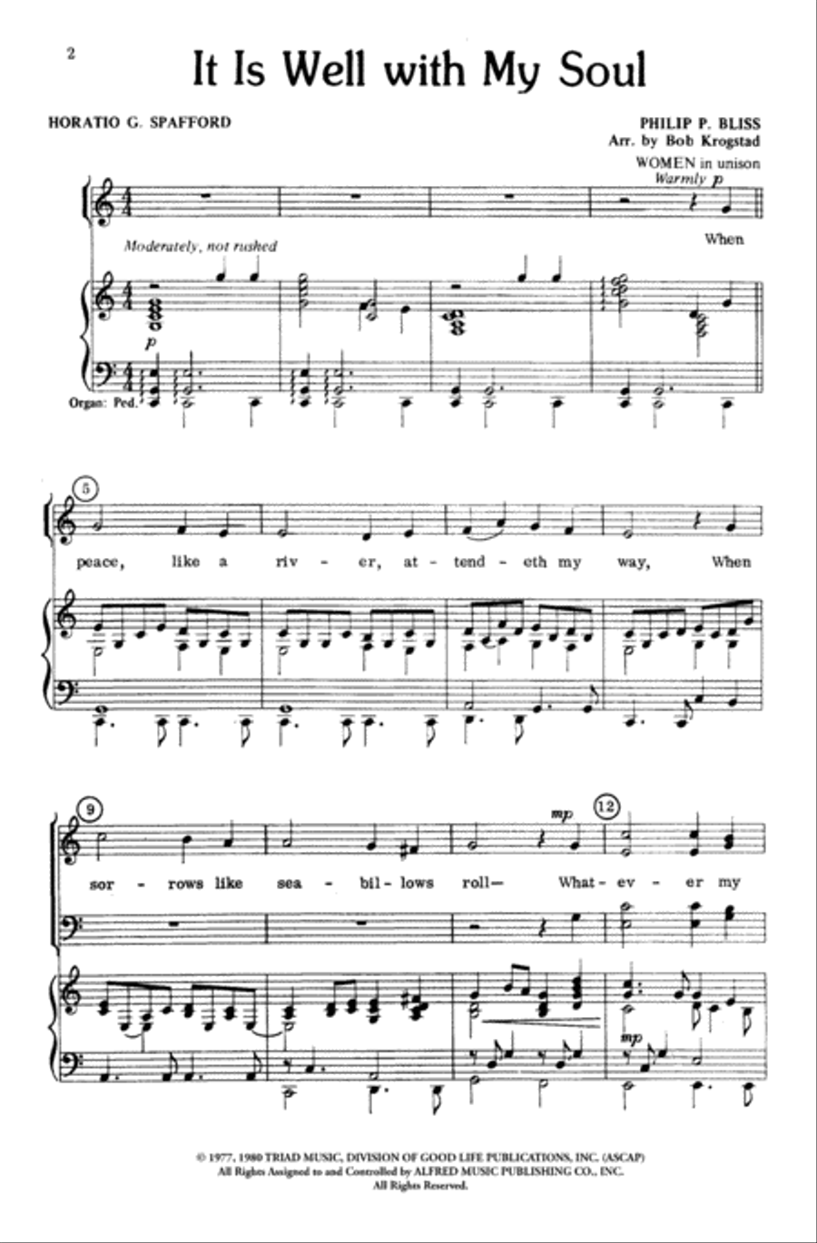 It Is Well with My Soul 4-Part scores gallery preview page 2