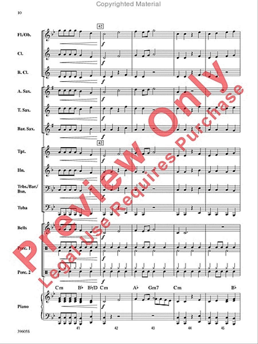 Atomic Clock Concert Band scores gallery preview page 11