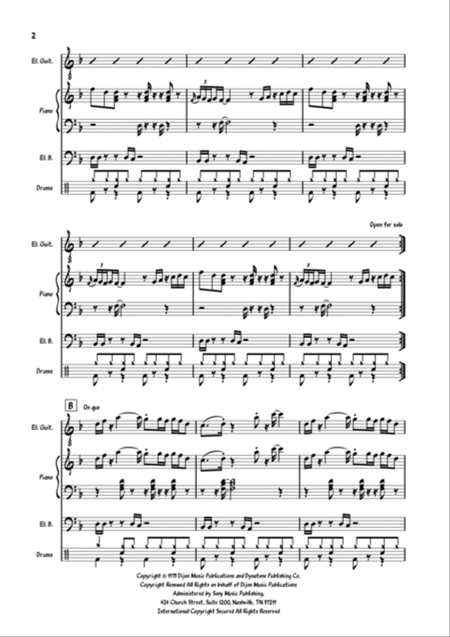 People Get Up And Drive Your Funky Soul Jazz Ensemble scores gallery preview page 2