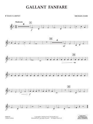 Gallant Fanfare - Bb Bass Clarinet