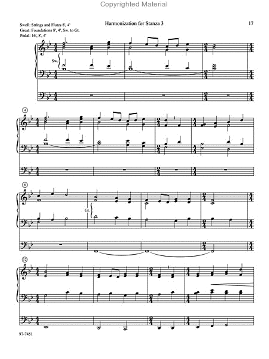 Introductions, Harmonizations, Accompaniments, Interpretations, Vol. 6 Organ scores gallery preview page 7