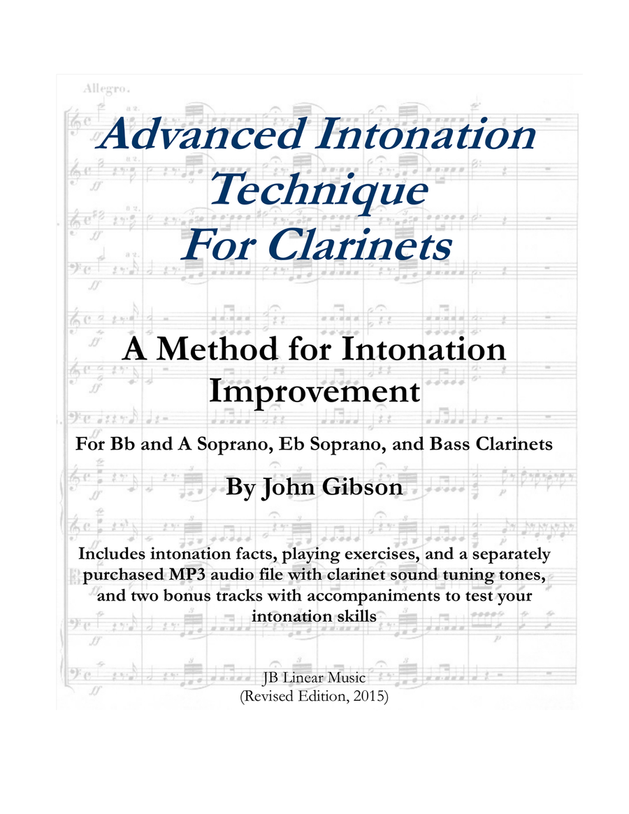 Clarinet - Advanced Intonation Technique Clarinet scores gallery preview page 1