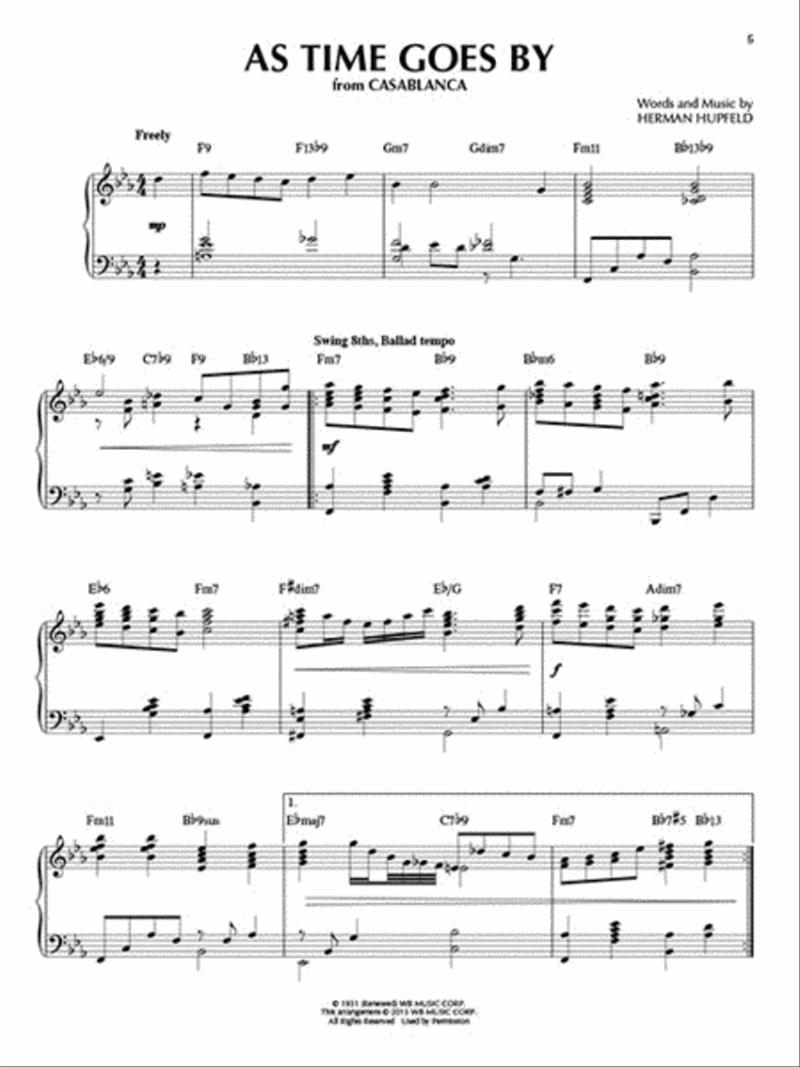Silver Screen Jazz Silver Screen Jazz Piano Solo scores gallery preview page 4