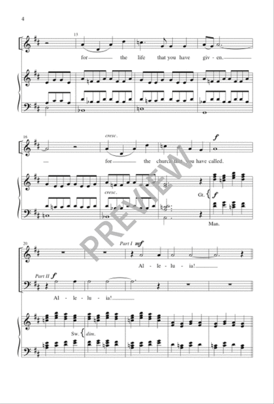 Let This Day Be Filled with Wonder 2-Part scores gallery preview page 5