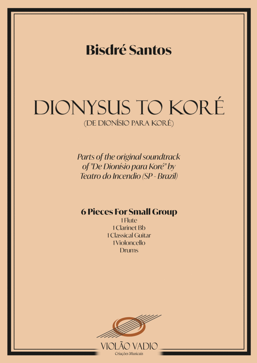 From Dionysus to Koré (Complete Soundtrack) 6 pieces Clarinet scores gallery preview page 1