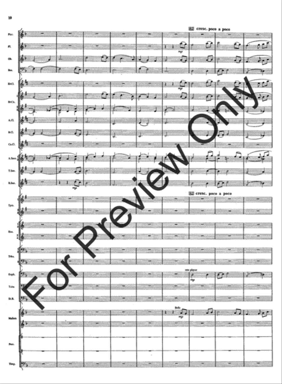 Rivercrest Overture Concert Band scores gallery preview page 12