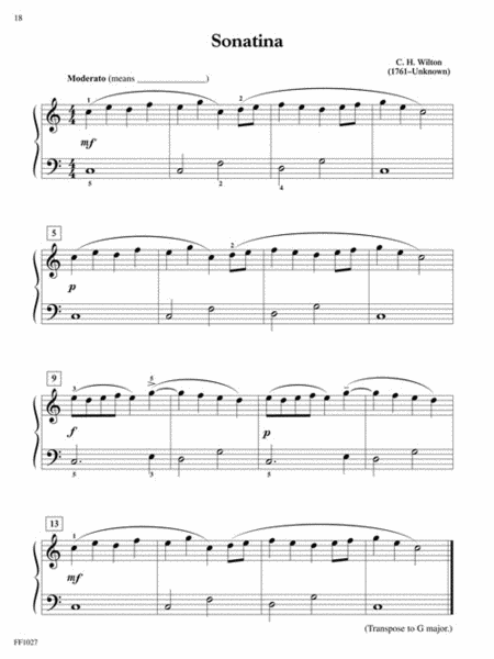 Preparatory Piano Literature Piano Method - Sheet Music