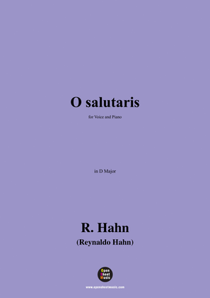 R. Hahn-O salutaris,in D Major