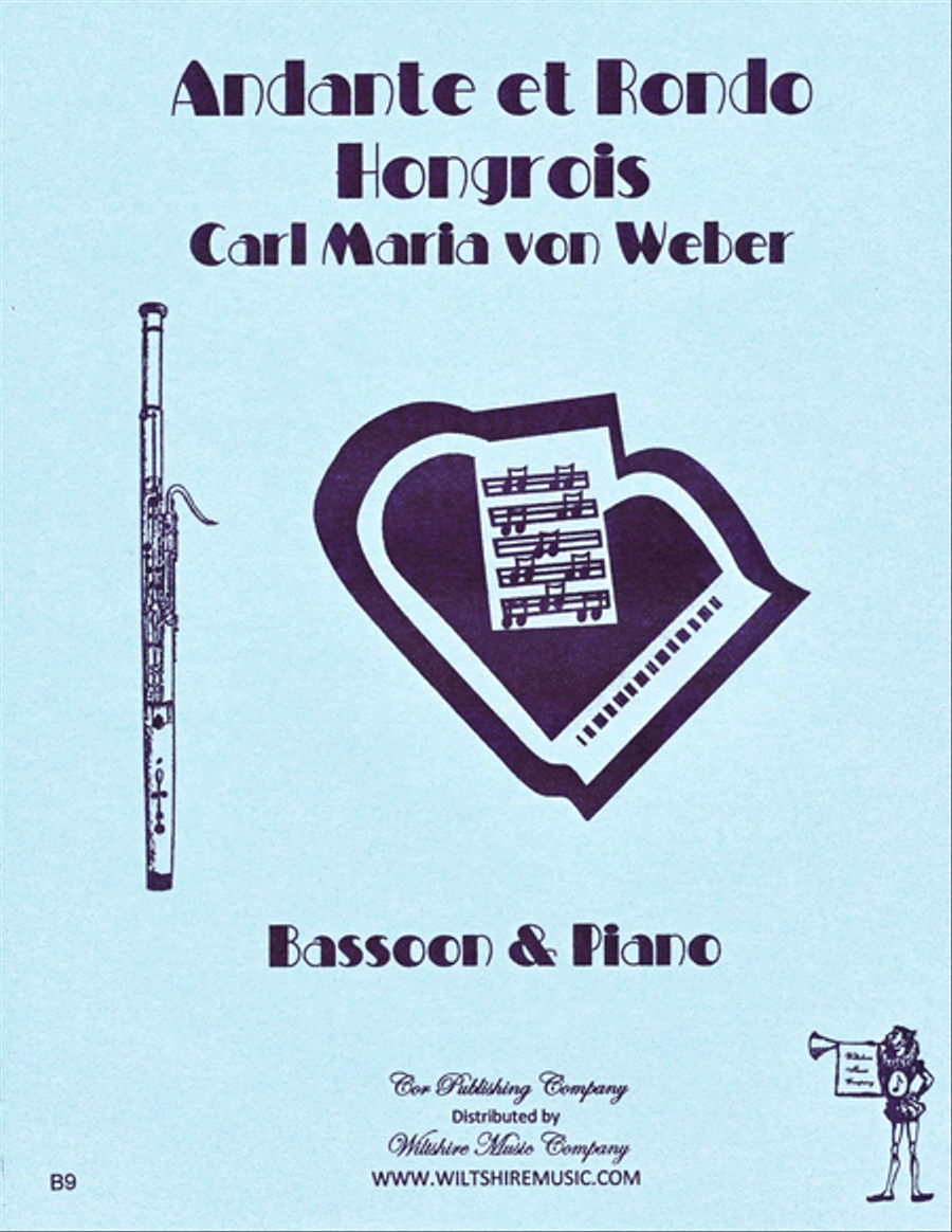 Andante et Rondo Hongrois ( Hungarian Andante & Rondo) Bassoon Solo scores gallery preview page 1