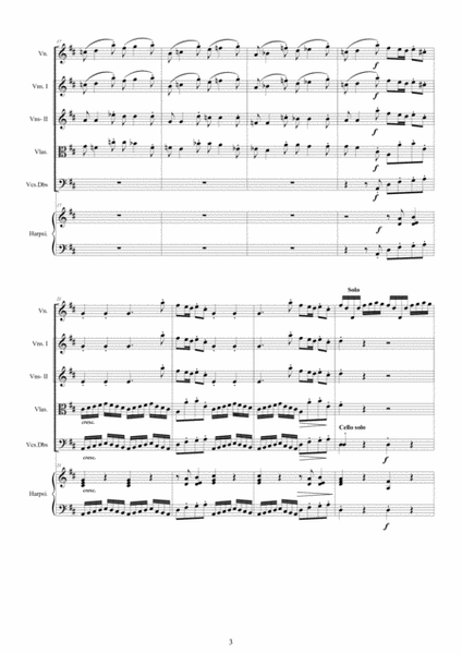 Vivaldi - Violin Concerto No.11 in D major RV 210 Op.8 for Violin, Strings and Harpsichord image number null