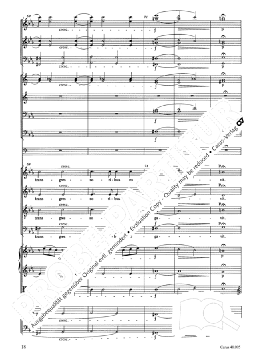 The Seven Words (Die Sieben Worte) 4-Part scores gallery preview page 33