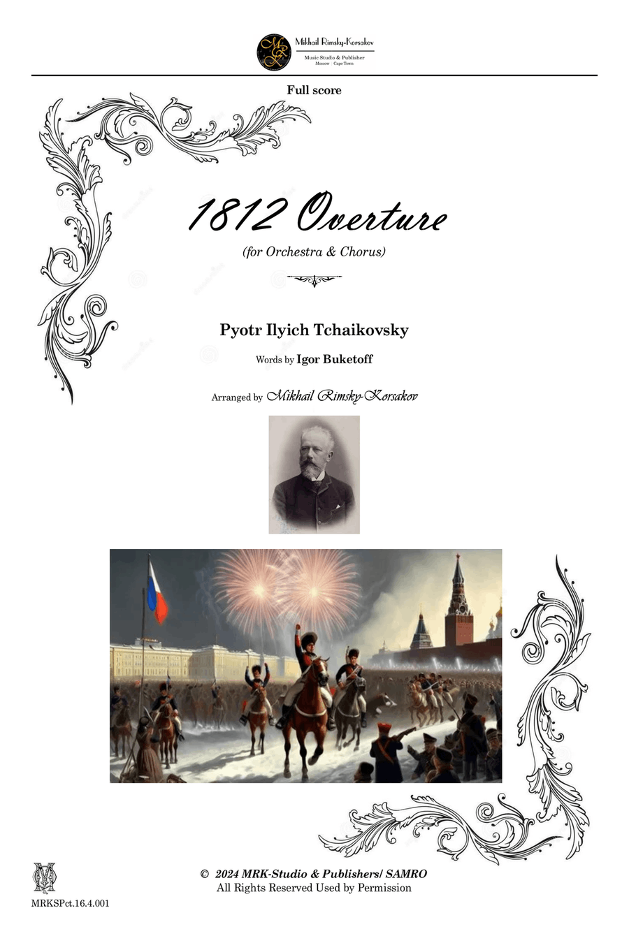 1812 Overture (Chorus Version) Choir scores gallery preview page 1