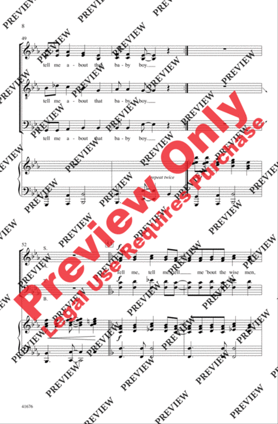 Tell Me, Tell Me! - SoundTrax CD (CD only) Choir scores gallery preview page 8