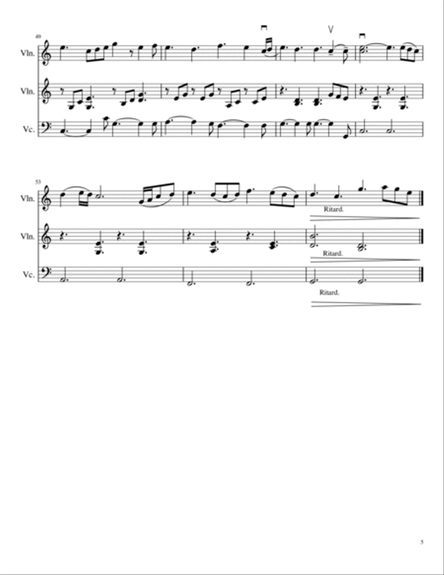Perfect Perfect String Trio scores gallery preview page 5
