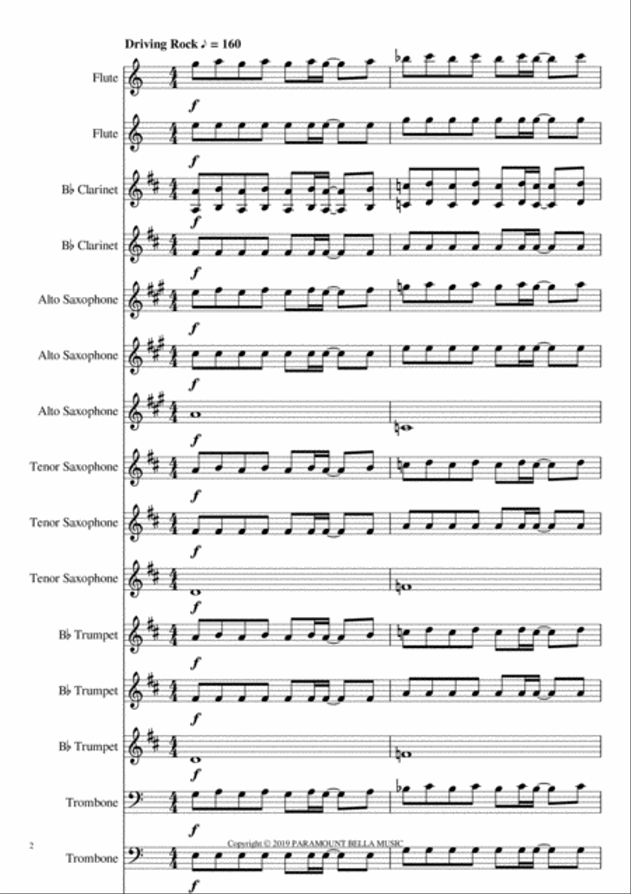 Teenage Mutant Ninja Turtles Brass Ensemble scores gallery preview page 2