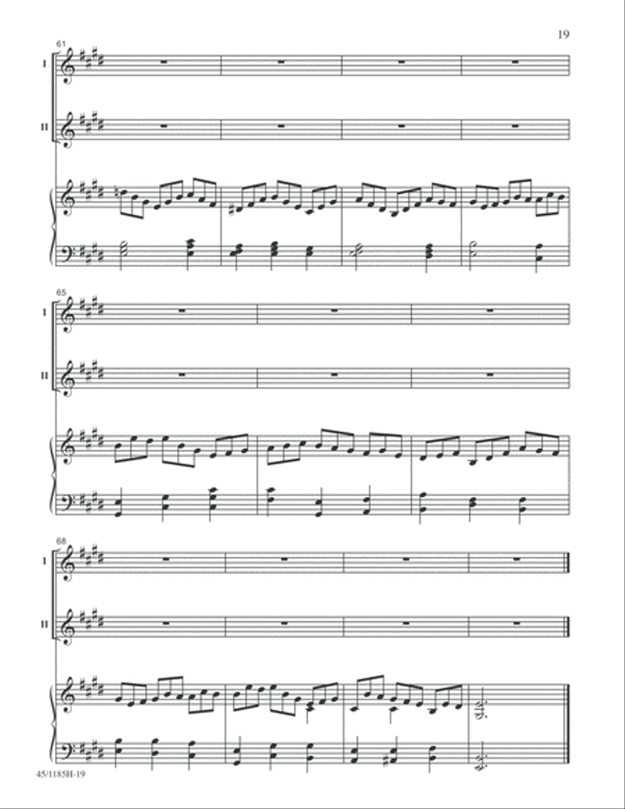 Bach for Young Voices 2-Part scores gallery preview page 19
