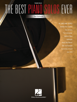 Book cover for The Best Piano Solos Ever – 3rd Edition