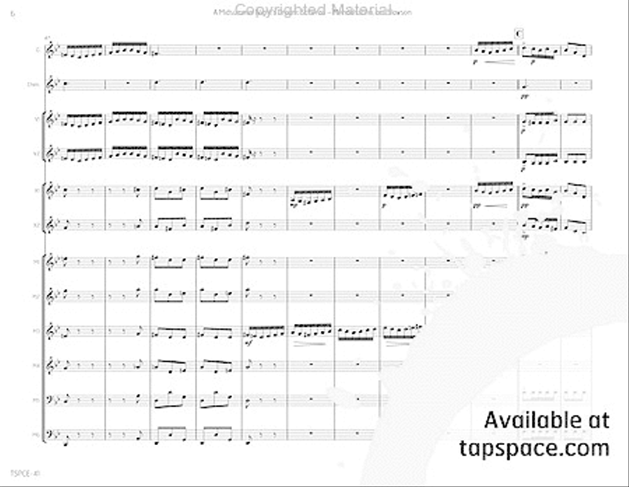 Midsummer Night's Dream, A: Scherzo Percussion Ensemble scores gallery preview page 11