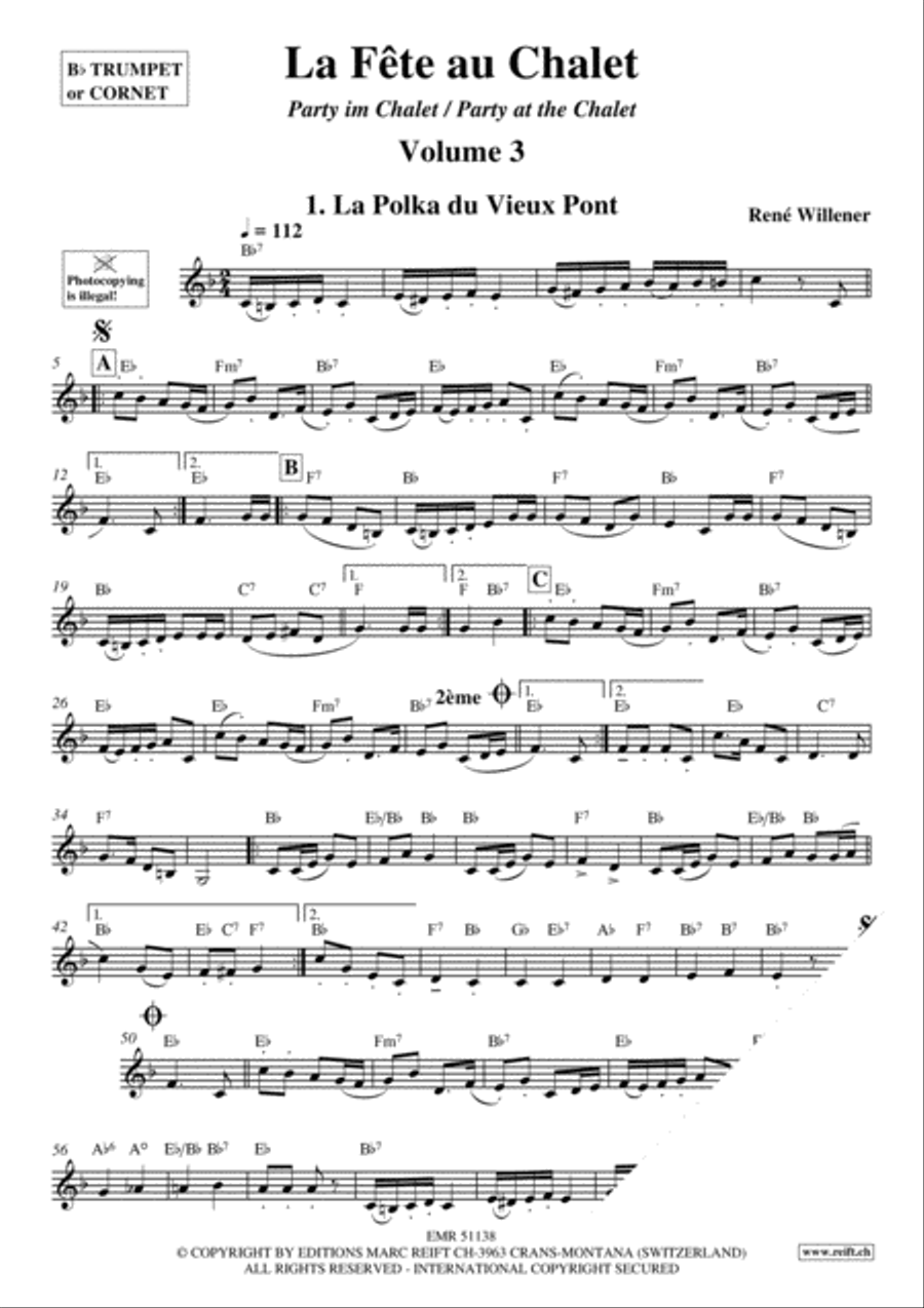 La Fete au Chalet Volume 3 Cornet scores gallery preview page 3