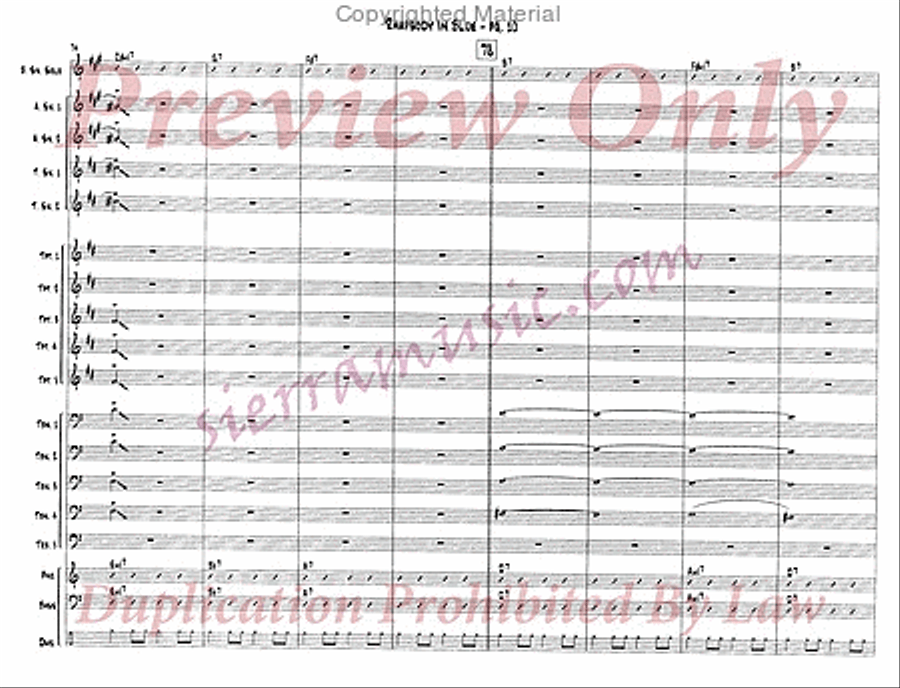Rhapsody In Blue Jazz Ensemble scores gallery preview page 11