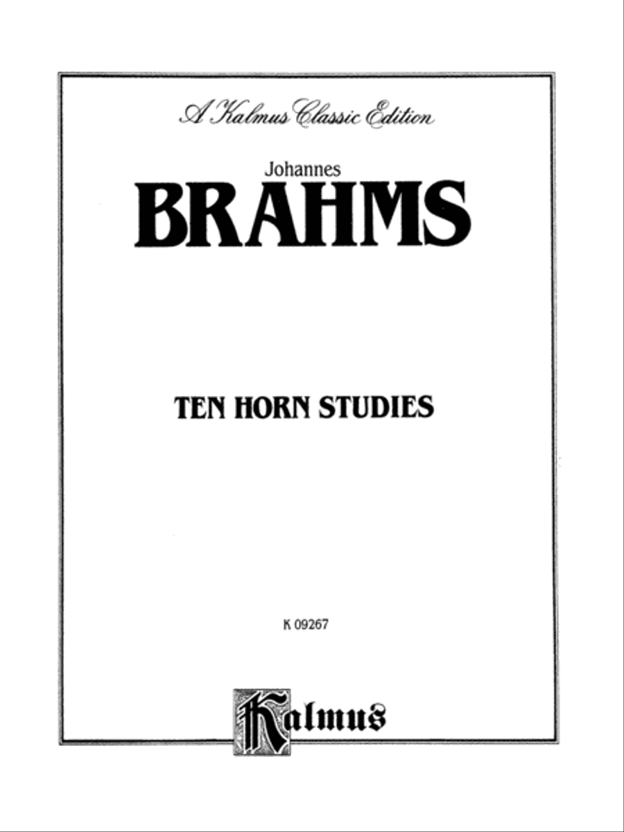 Ten Horn Studies, Op. posth Horn scores gallery preview page 2
