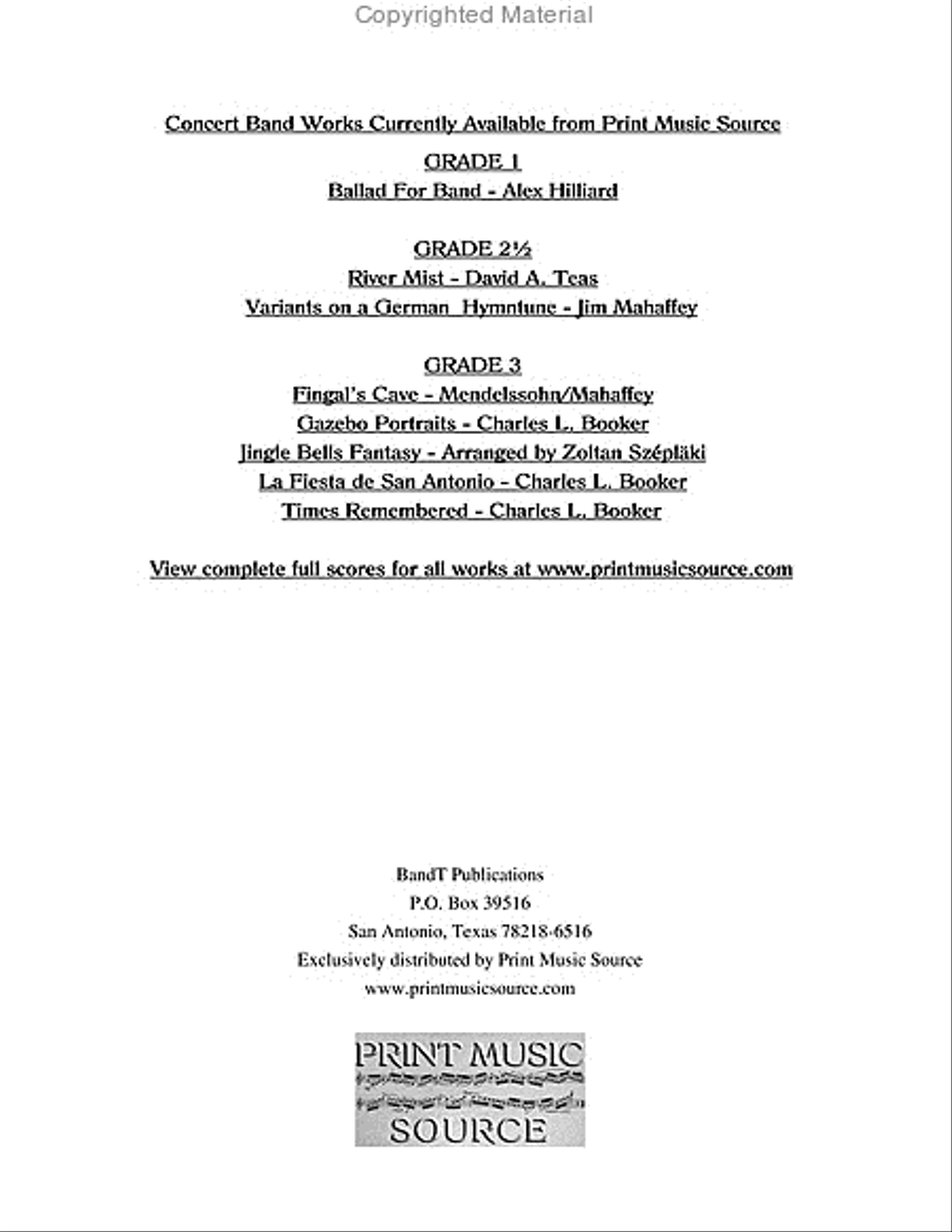 Times Remembered Times Remembered Concert Band scores gallery preview page 21