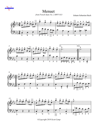 Menuet (C minor) from French Suite No. 2 BWV 813